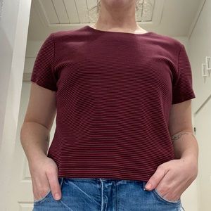 VINTAGE L.L.Bean Cropped Tee - Size MED PETITE